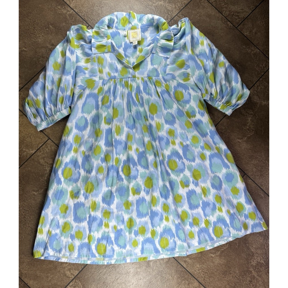Emily McCarthy Stella Dress Cheetah Ikat Women's Size XXL